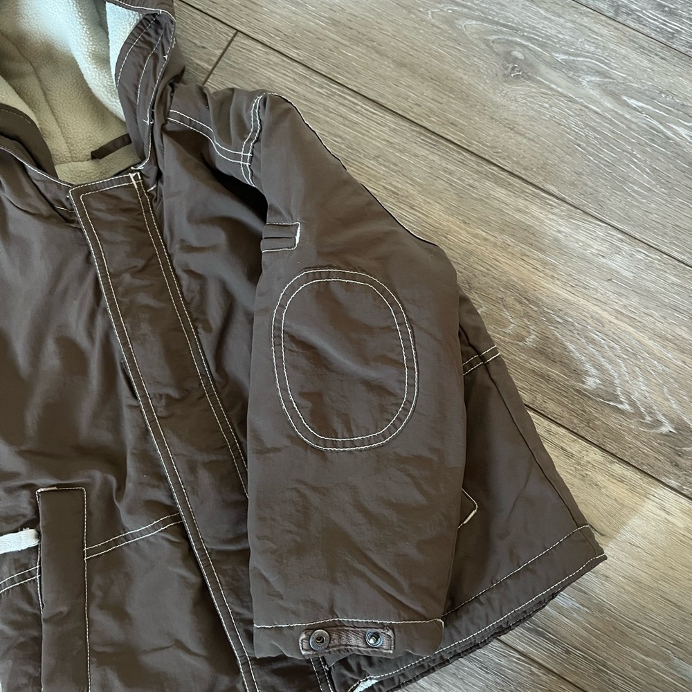 Mini Boden Fleece Lined Hooded Jacket - Picture 5 of 11